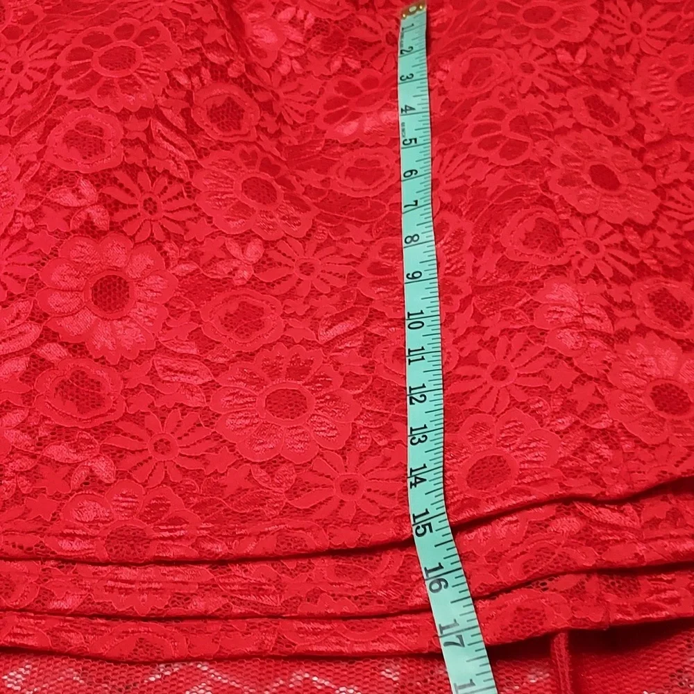 EIEN EUC Red Lace Dress - Picture 10 of 12